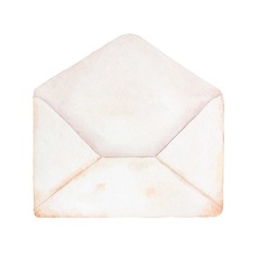 Old watercolor envelope