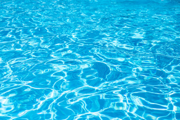 Fototapeta na wymiar swimming pool with ripple turquoise water background