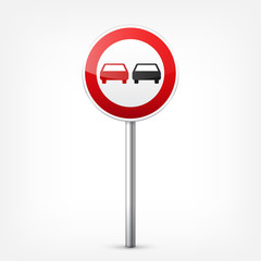 Road red signs collection isolated on white background. Road traffic control.Lane usage.Stop and yield. Regulatory signs. Curves and turns.