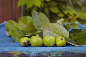 Green Apples On Table