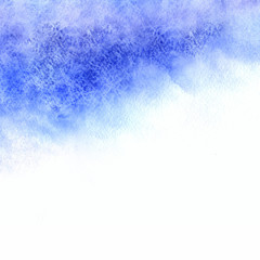 Watercolor blue background