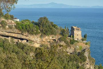 Obraz premium Panorama della costiera amalfitana