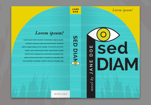 Yellow and Turquoise Book Cover Layout