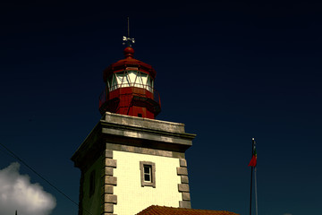 Lighthouse, Portugal. Cabo da Roca is the most westerly point of the Europe mainland