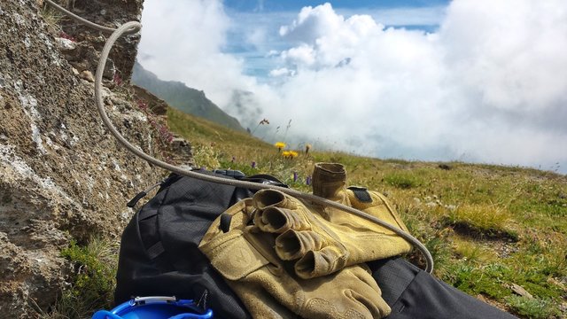 Escalade dans les alpes
