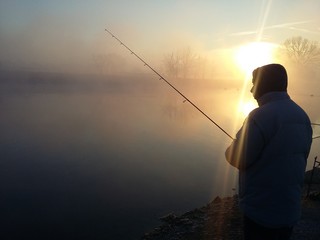 Pescatore all'alba