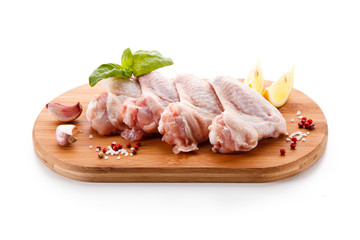 Raw chicken wings 
