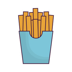 french fries box icon