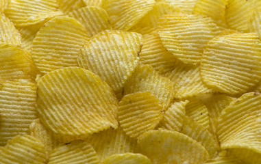 Background of fried chips