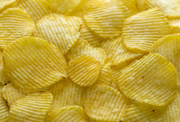Background of fried chips