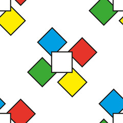 Colorful squares as seamless pattern