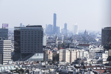 The skyline of the city Vienna