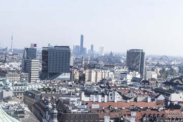 The skyline of the city Vienna