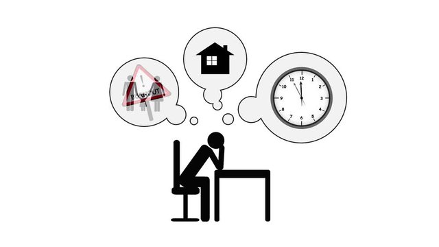 Depression Burnout Stress Piktogramm
