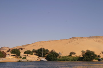 Paysage Egyptien le Nile