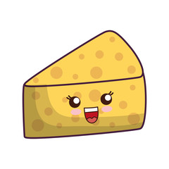 piece of cheese icon over white background vector illustration