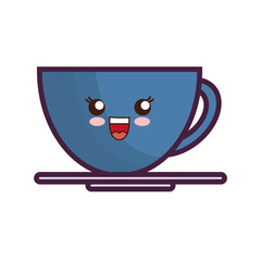 coffee mug icon over white background vector illustration