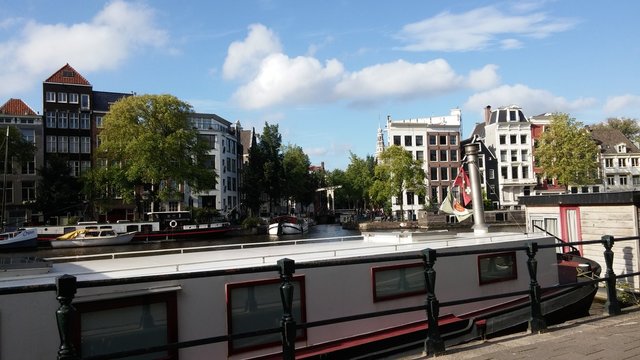 Amsterdam, port, vu du ciel, paysage, monument, bateau, ciel, pont, bodybuilding, tour, couch&eacute; soleil