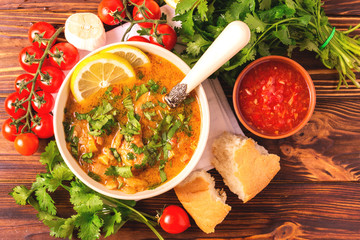 Jewish wedding and holyday Yemenite beef soup Marak Temani