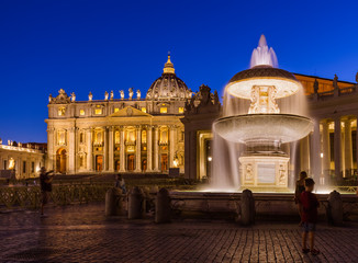 Sant Peters Basilica in Vatican - Rome Italy