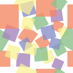 Abstract sweet squares seamless children background. Colored steackers.