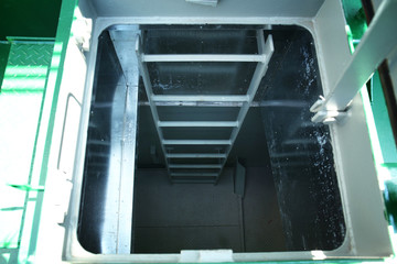 Ladder leading to lower deck of ship