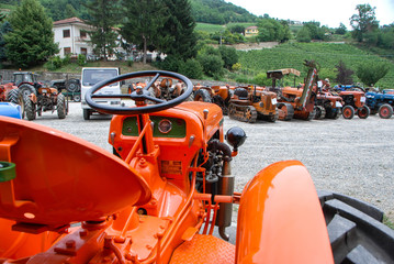 Exhibition of old tractors