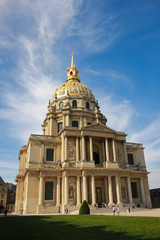 Invalides cathedral at Paris France 