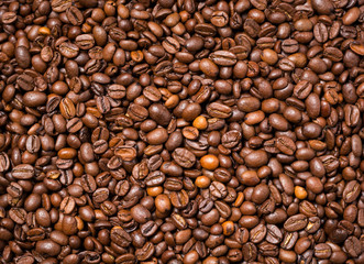 Coffee beans background