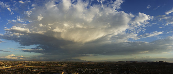 Panoramic Clouds Landscape