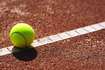 Close up of tennis ball