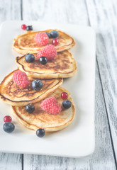 Pancakes with fresh berries