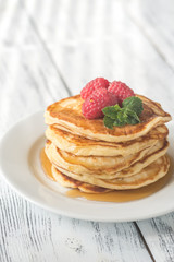Pancakes with fresh berries
