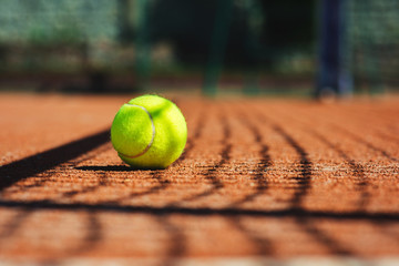 Close up of tennis ball
