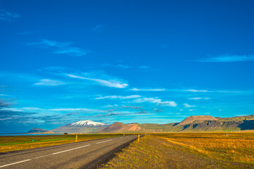 Panoramic view of Icelandic landscape