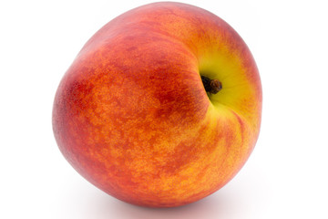 Peach. Fruit with isolated on white background.