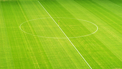 Obraz premium Stadion Mittelkreis von oben