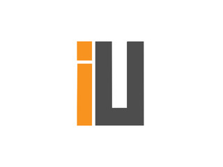 IU Initial Logo for your startup venture