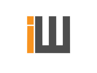 IW Initial Logo for your startup venture