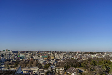 冬の千葉市の風景