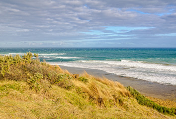 Surf beach on the coast at Point Lonsdale, Victoria, Australia
