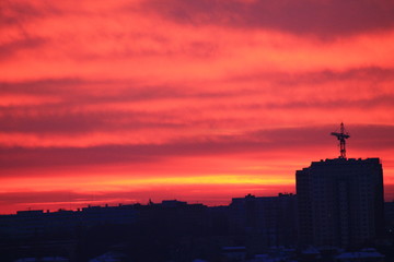 vivivd sunset in pink shades