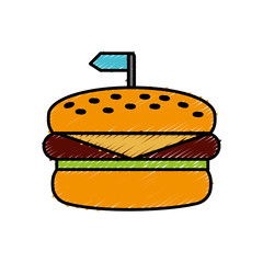 hamburger icon over white background colorful design vector illustration