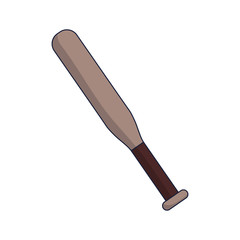 baseball bat icon over white background vector illustration