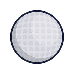 golf ball icon over white background vector illustration