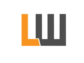 LW Initial Logo for your startup venture