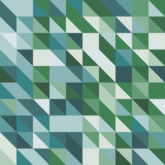 Abstract background with green tone triangles