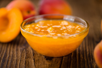 Portion of Apricot Jam (selective focus)