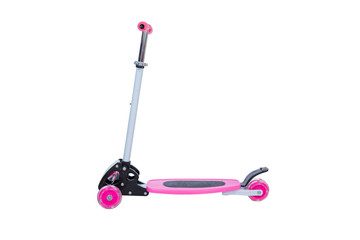Toy pink scooter for kids