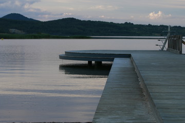 Fototapeta premium Abendstimmung am See